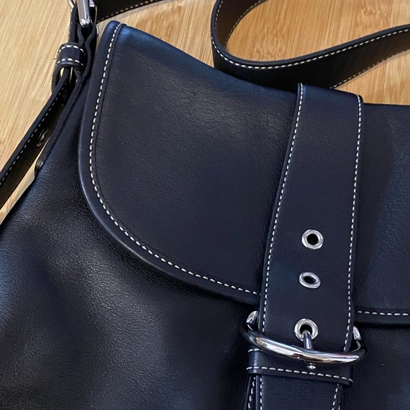 Vintage Coach Soho Buckle Flap Leather Shoulder & Crossbody Bag Style No. 9480 - Picture 7 of 16